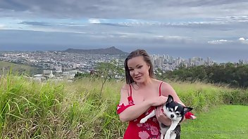 claudiamcpherson happy easter everyone chico & i are out here on oahu at tantalus lookout overlooking di xxx