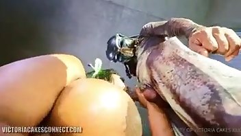 Victoria cakes big jiggly ass poked and fucked from back