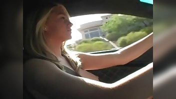 Alison Angel in a Lamborghini