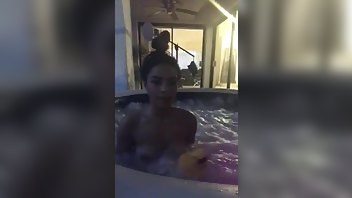 mayabijouxxx having fun in the hot tub xxx onlyfans porn videos