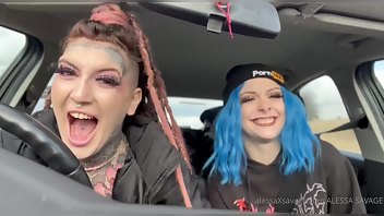 Alessa Savage Riding In Cars w/ Lesbians Pt2 The Finding Of The Phone Ft xxx onlyfans porn videos
