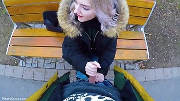 Eva Elfie Cute Teen Swallows Cum for Cash Public Blowjob in the Park premium porn video HD