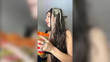 lexypanterra cam video trying these worldly snacks onlyfans xxx videos