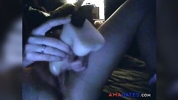 AMartinDP25 - Amateur Girl Takes Huge Dildo for her NOT Husband