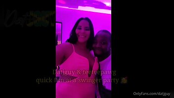 datjguy 8 16 mins went to a swinger house party and ran into @teeteepawg know the fans woul xxx onlyfans porn video