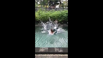 Katya Clover nude jumps in the pool premium free cam snapchat & manyvids porn videos
